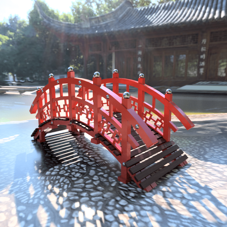 Traditional Japanese Bridge (japan)