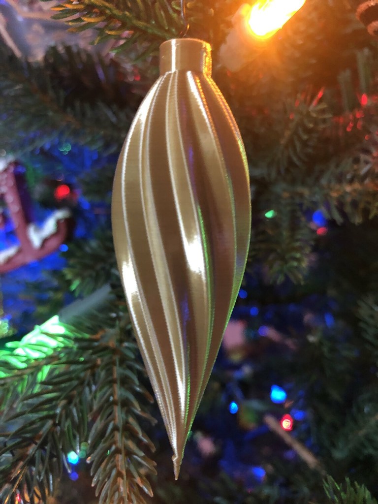 Spiral Christmas Tree Ornaments (no supports required)