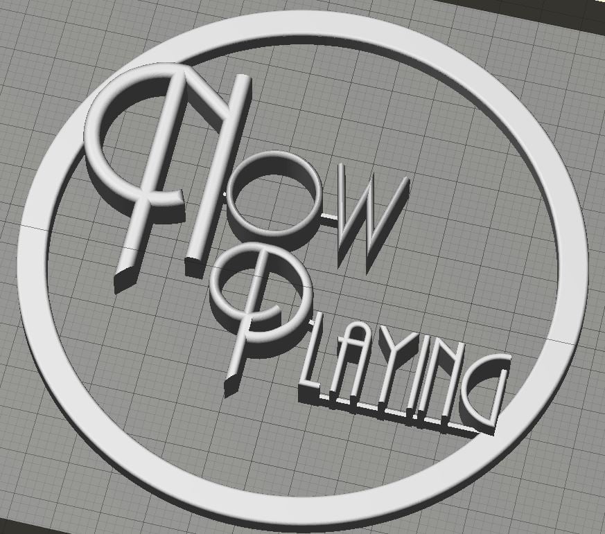 Now Playing Sign