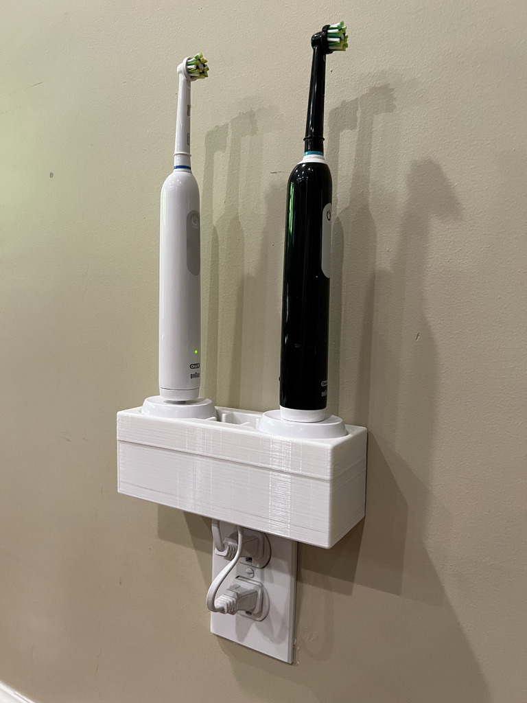 Double Toothbrush Outlet Shelf