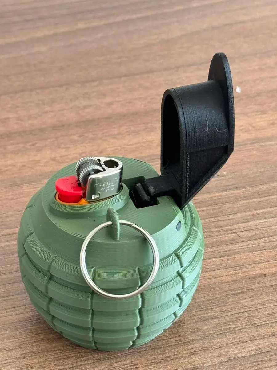 Bic Mini Lighter Grenade Case