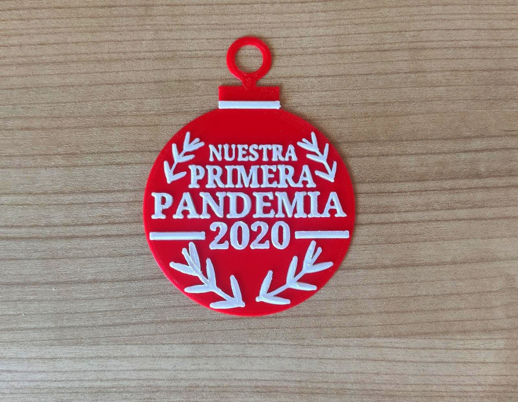 Adorno navideño "Nuestra Primera Pandemia - 2020"