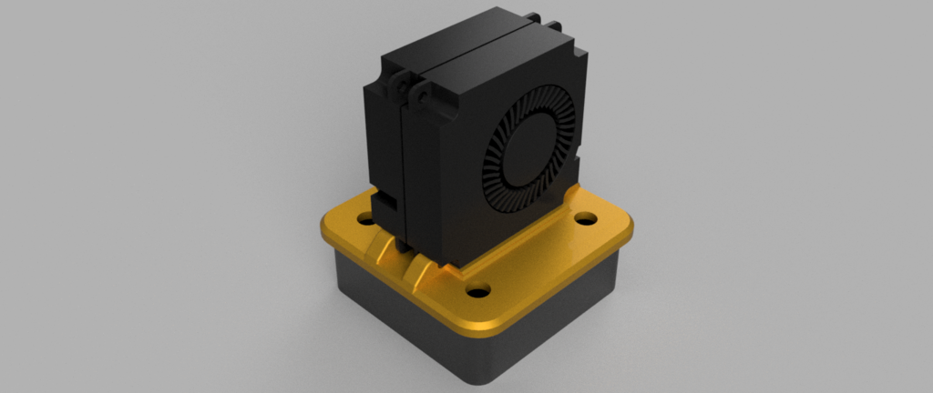 40mm axial to two 4010 radial fan 
