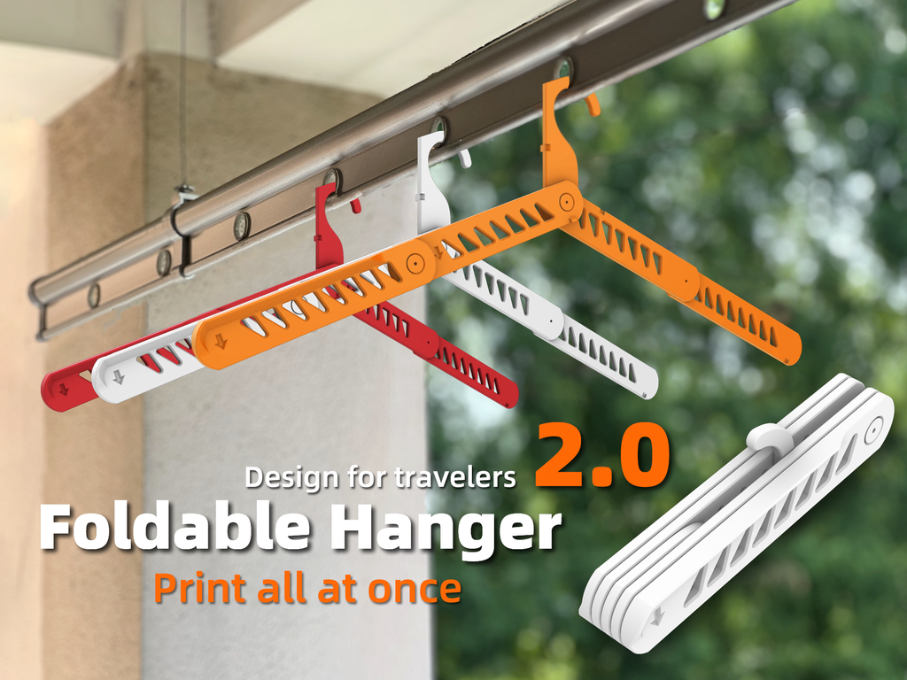 Foldable Hanger - print all at once
