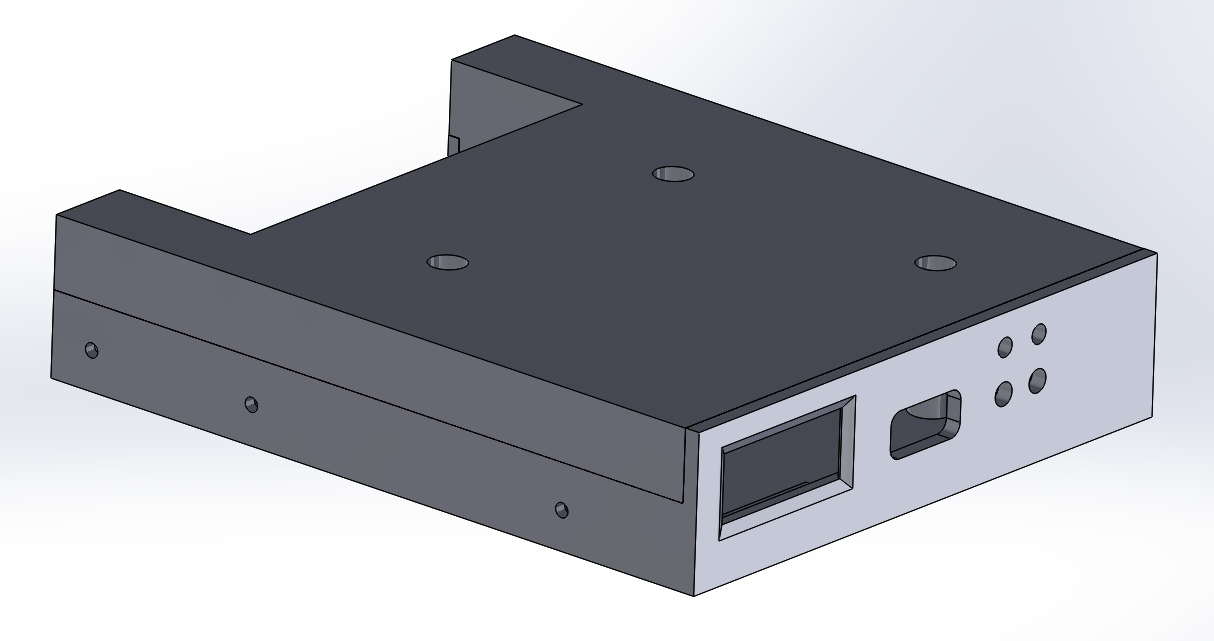 Internal 3-1/2" Gotek case w/ 0.91" OLED Display Window
