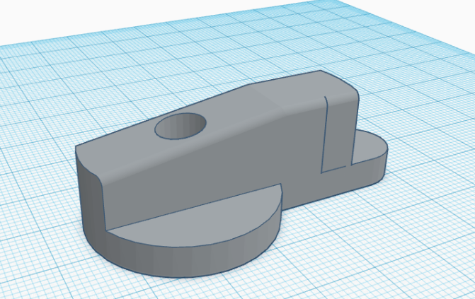 Simple rotating door lock