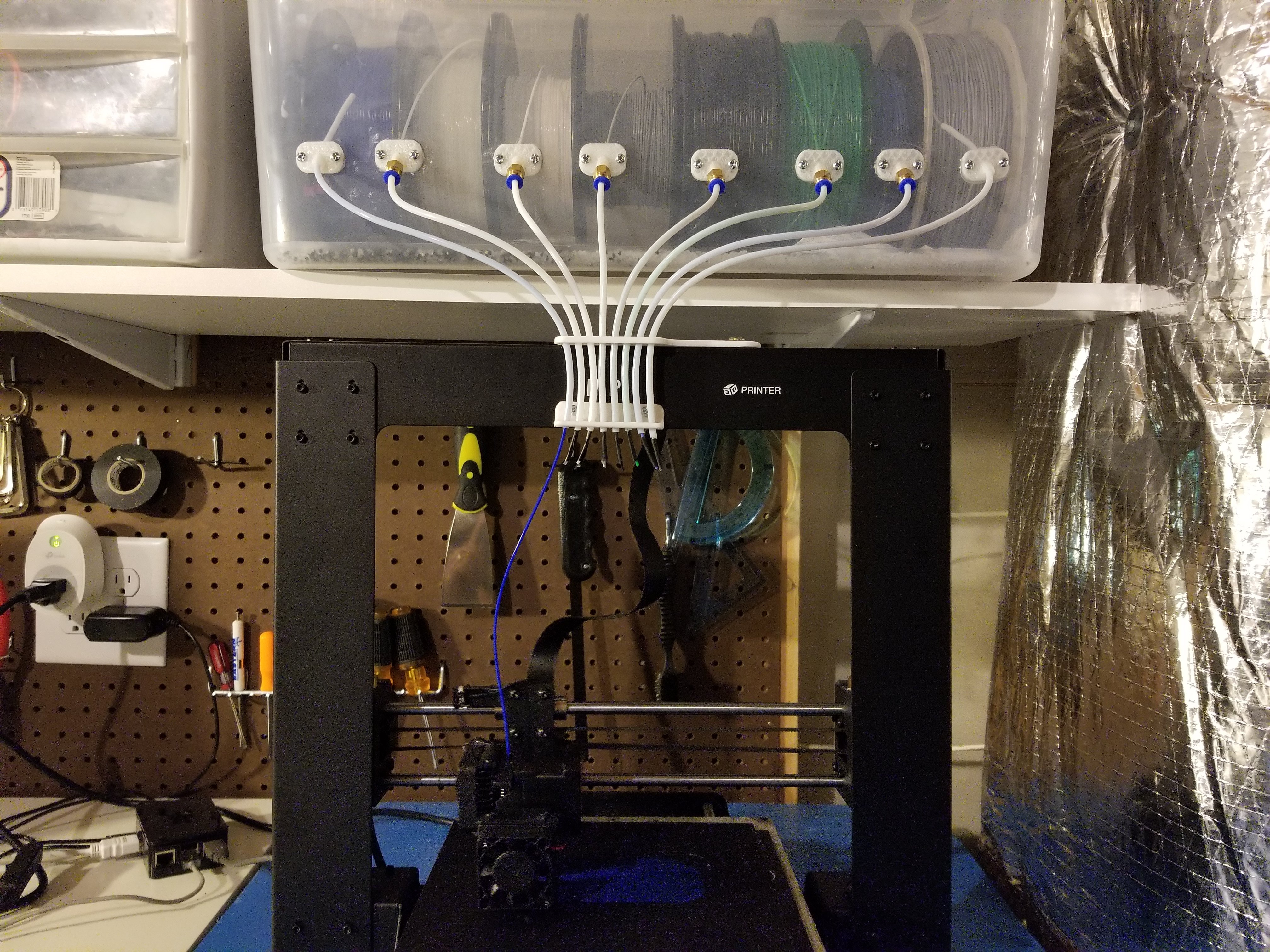 Dry Box and Bowden Filament Distributor