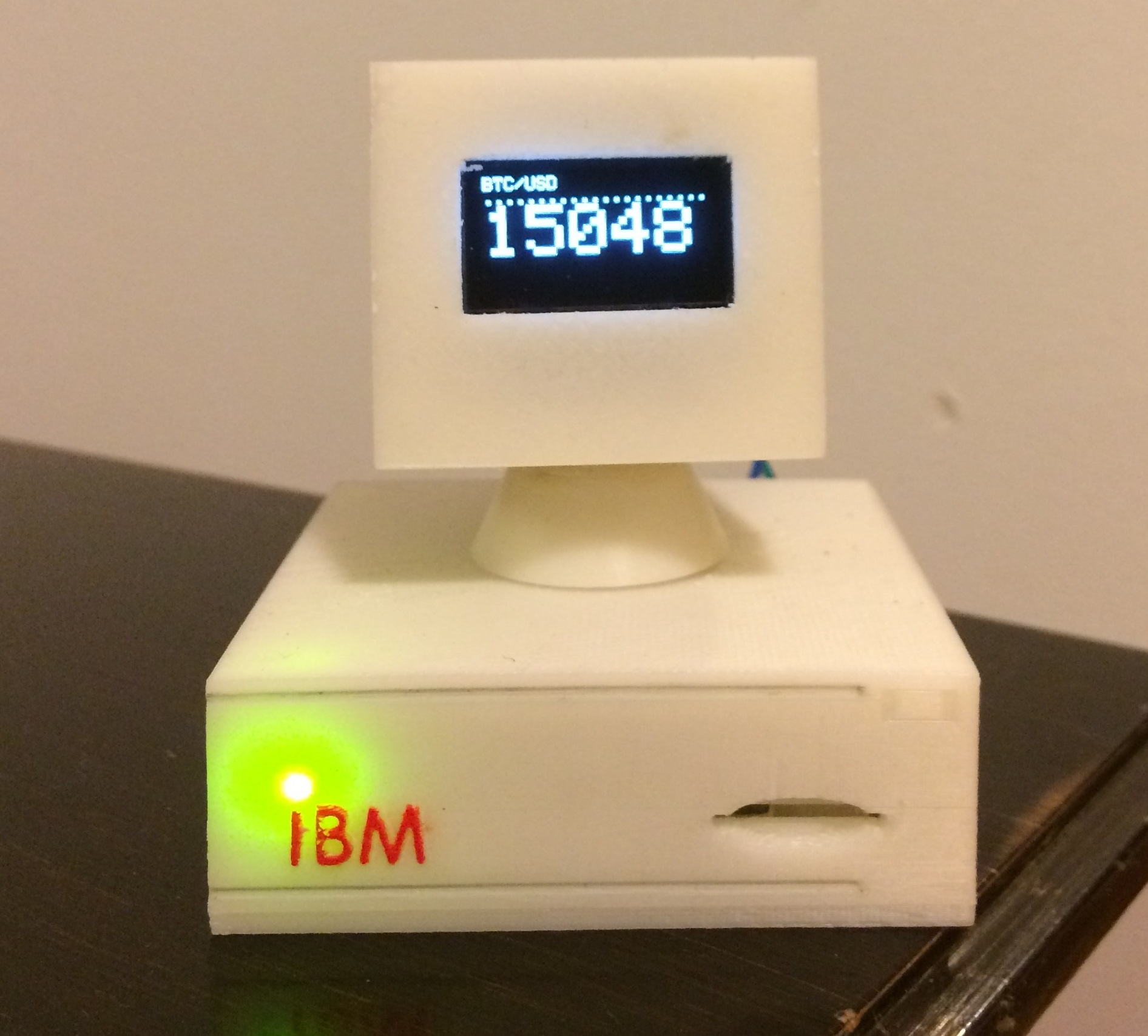BitCoin Ticker (NodeMCU v3 + Oled display 0.96'')