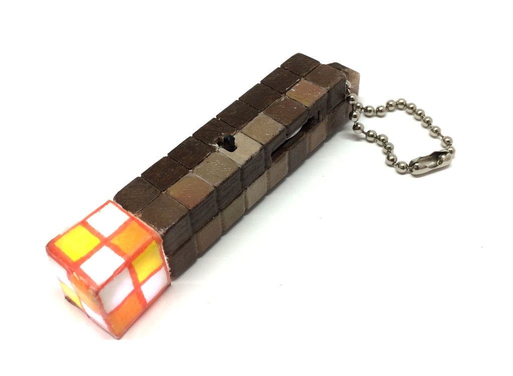 Key Chain Light - Mine Craft Torch