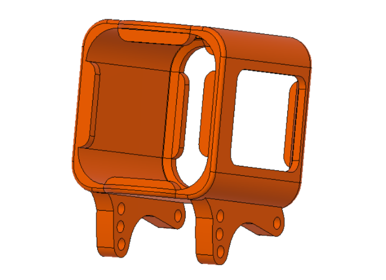GoPro Session 5 adjustable pod for CrissCrossFPV drone frames (read description!!!)