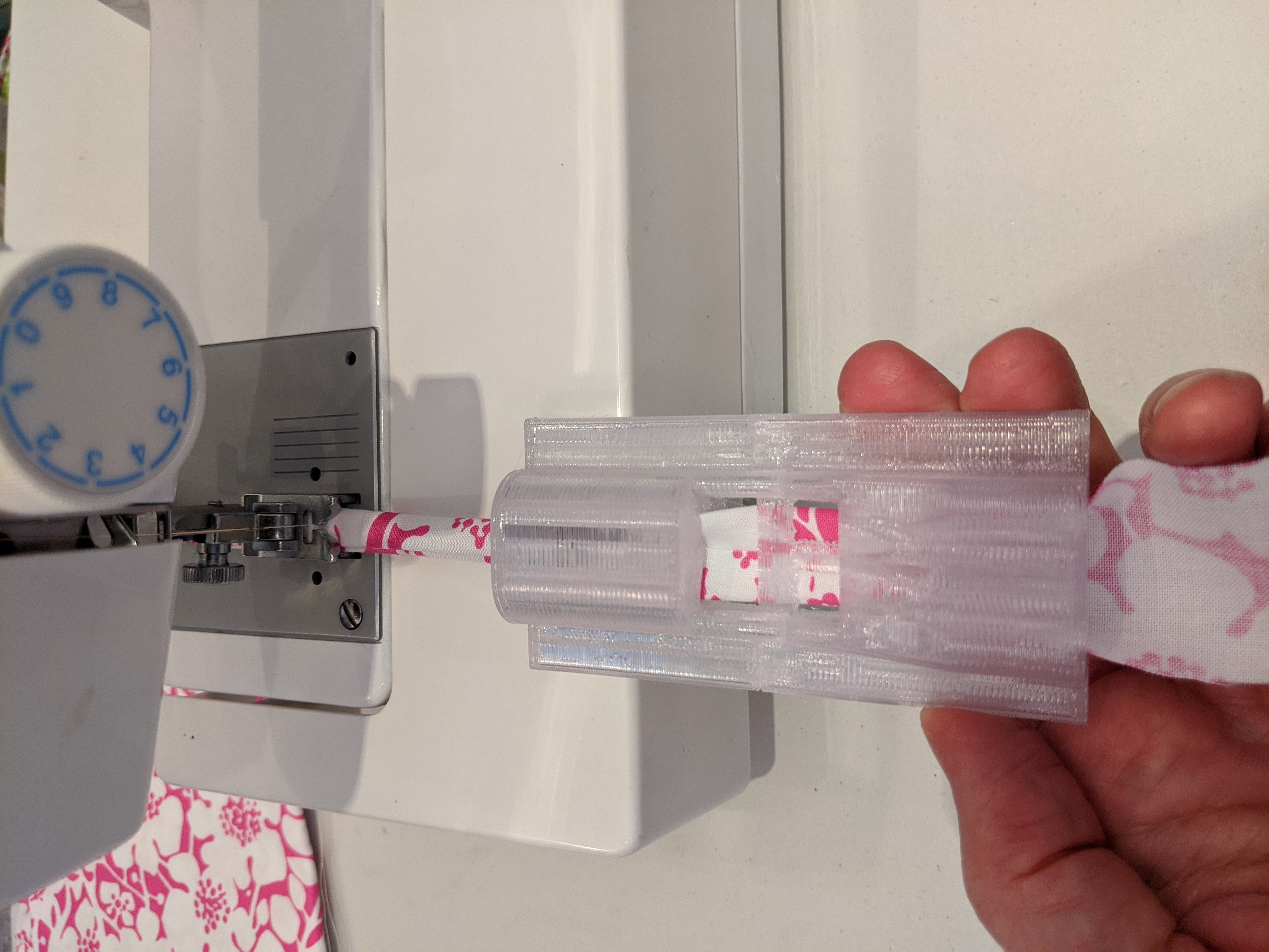 1.5" BIAS tape maker to create DIY protective mask ties (1" & 2" added)