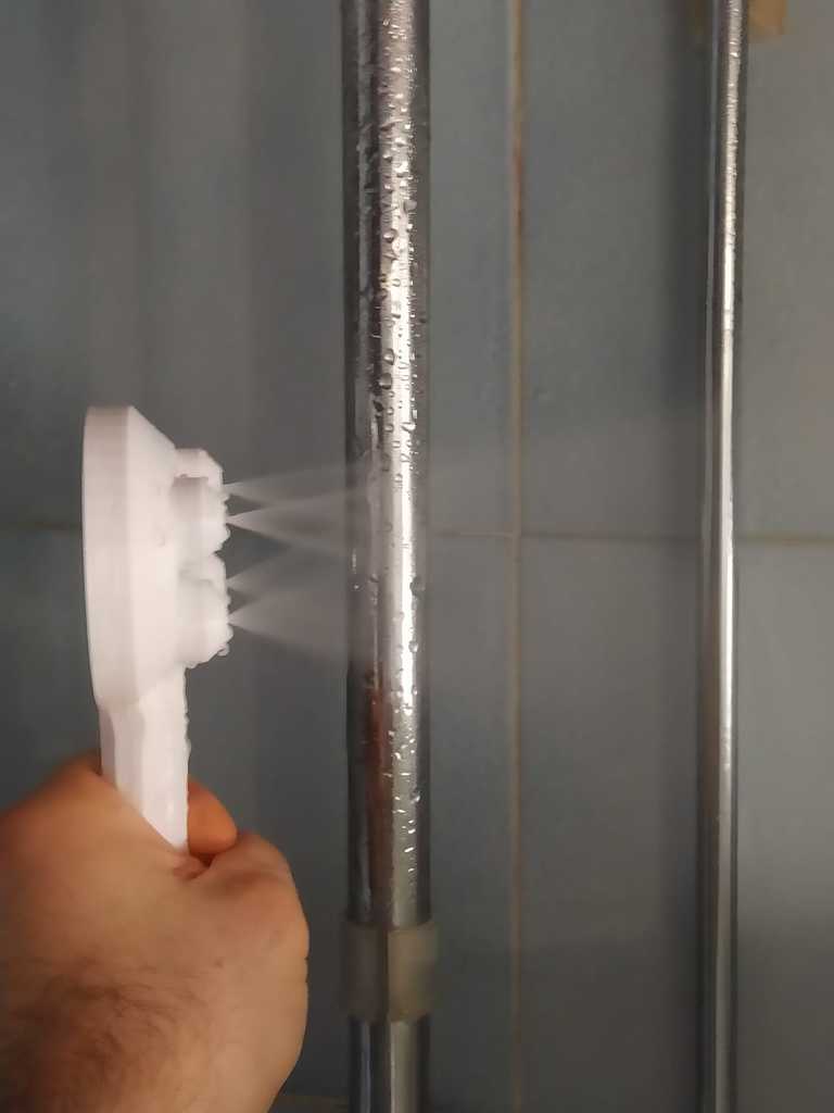 water saving shower head mist