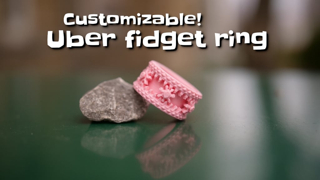  Print-in-place uber fidget ring 