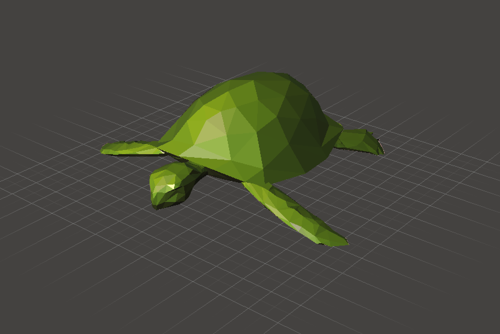 Honu Sea Turtle Low Poly