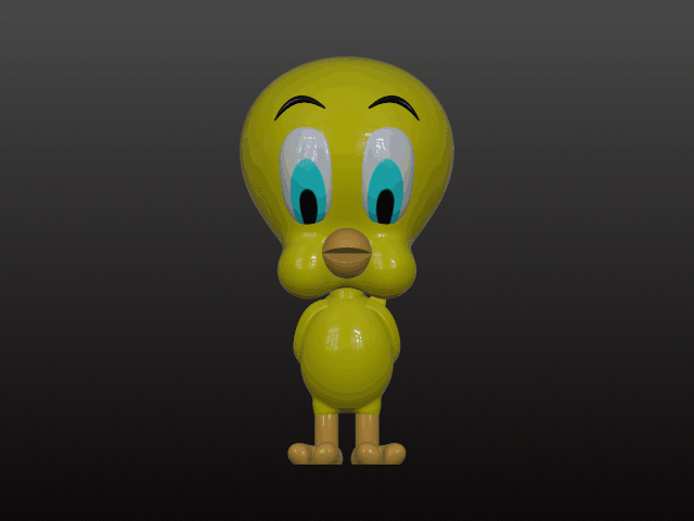 Miniatura 2 do modelo 3D Tweety Bird