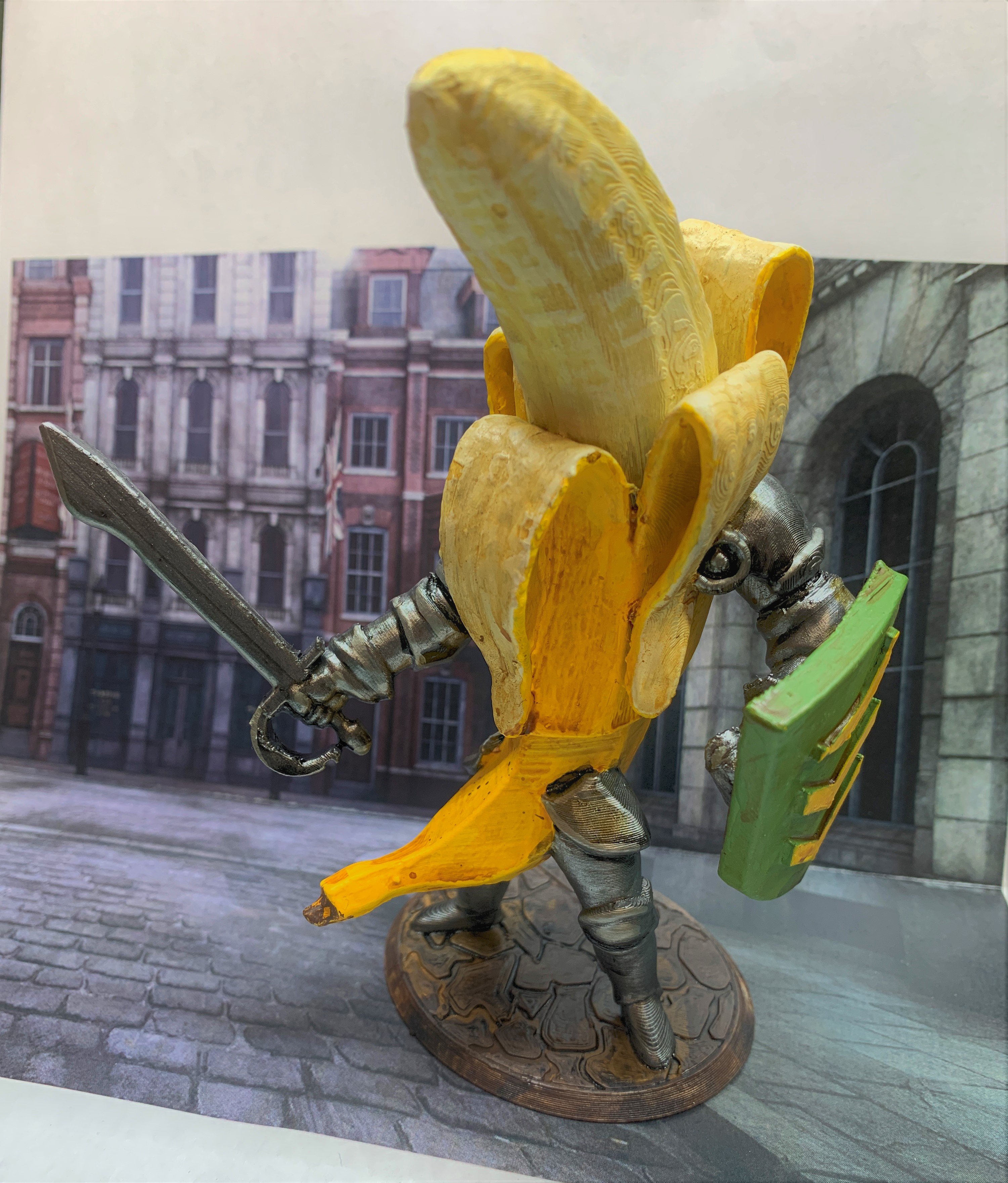 Banana Knight Bobble Head