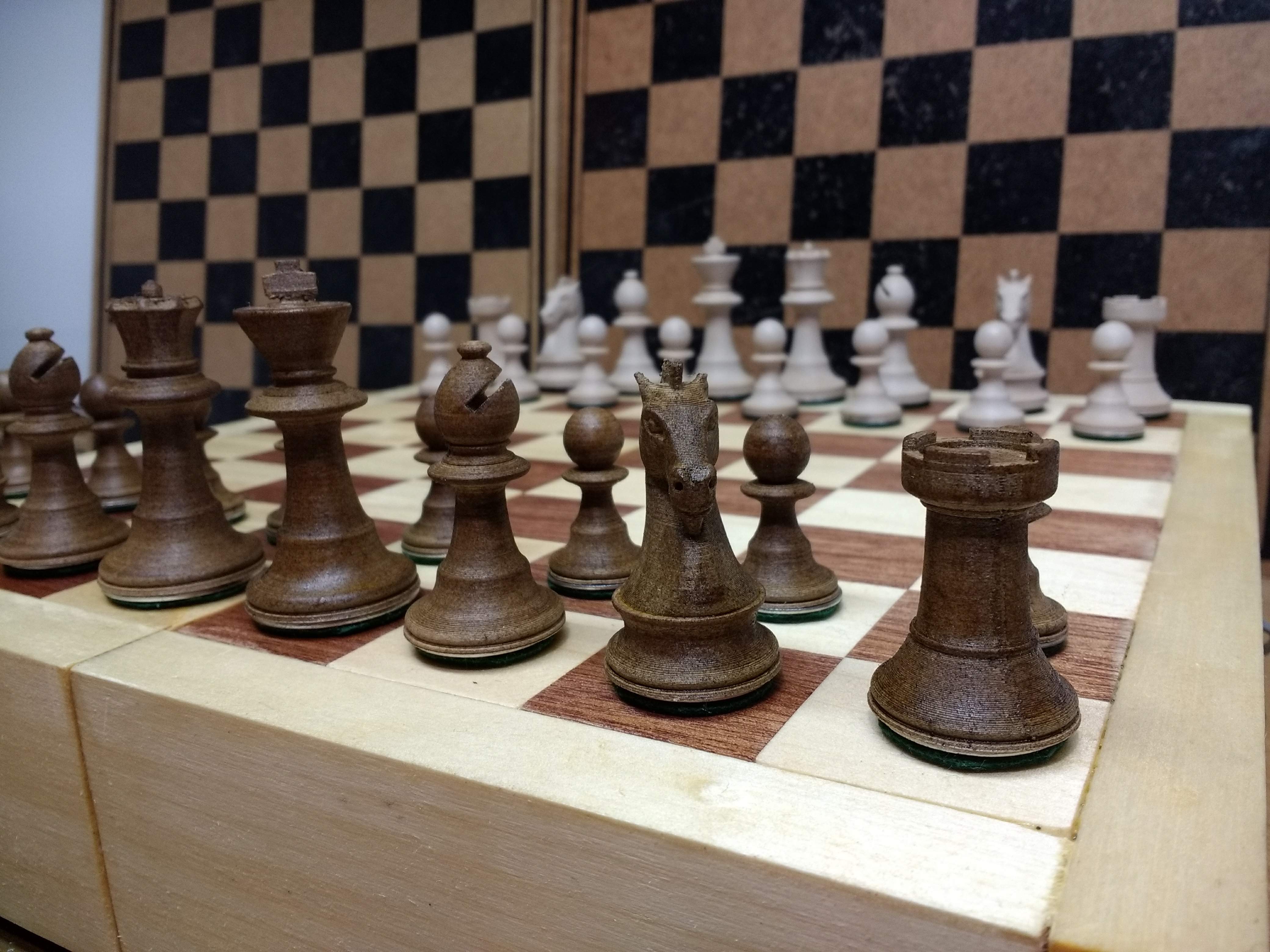 OpenSCAD Chess Simple Printing