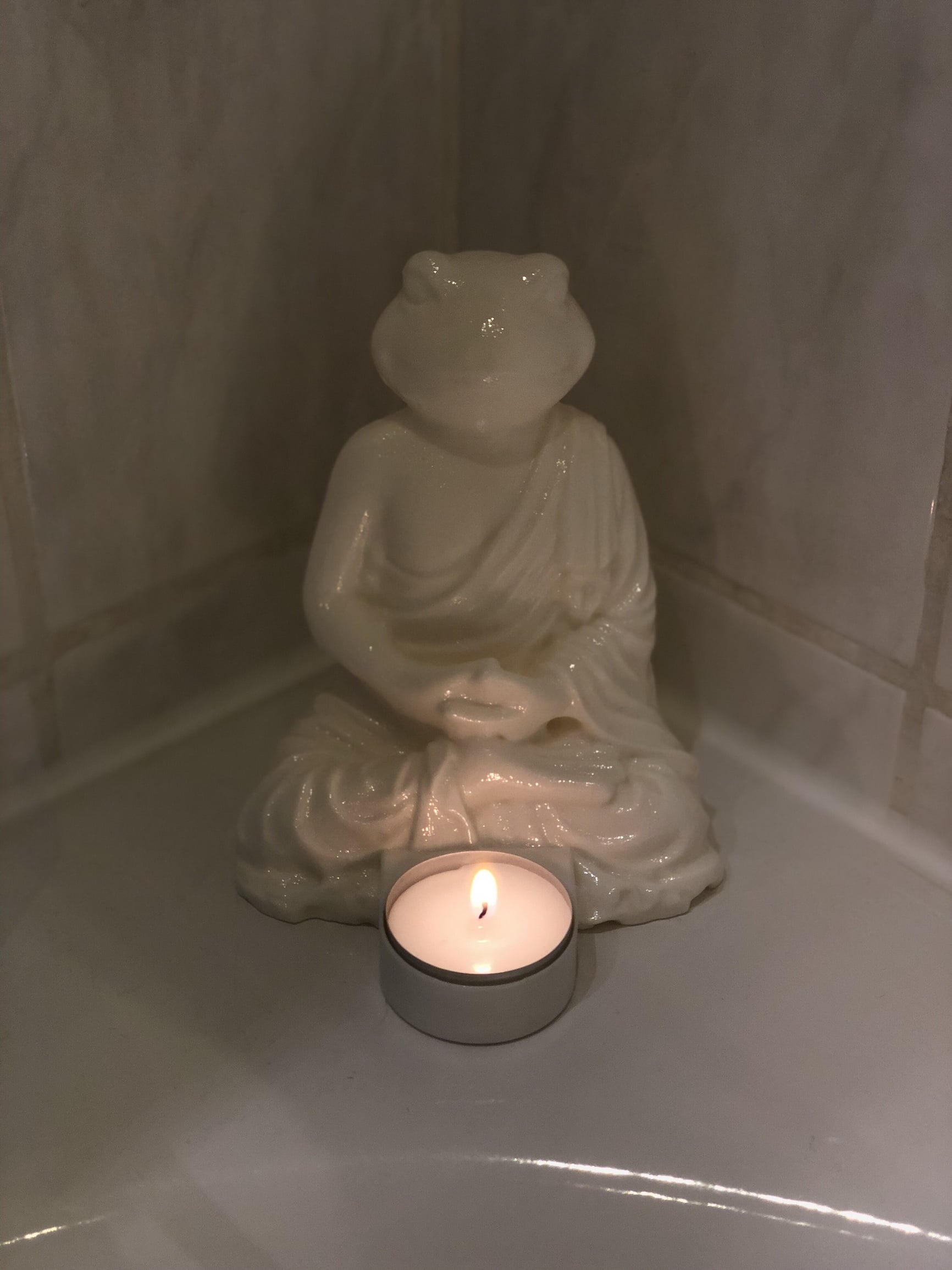 Buddha Frog Tea Candle Holder