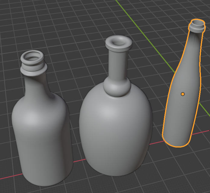 bottle collection 1:3 model
