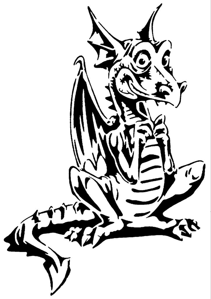 Dragon Stencil 8