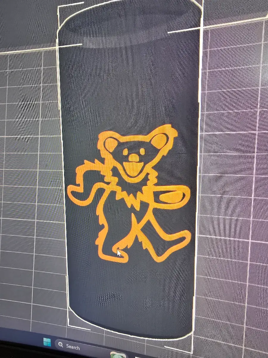 Bic Lighter Case Grateful Dead Bear