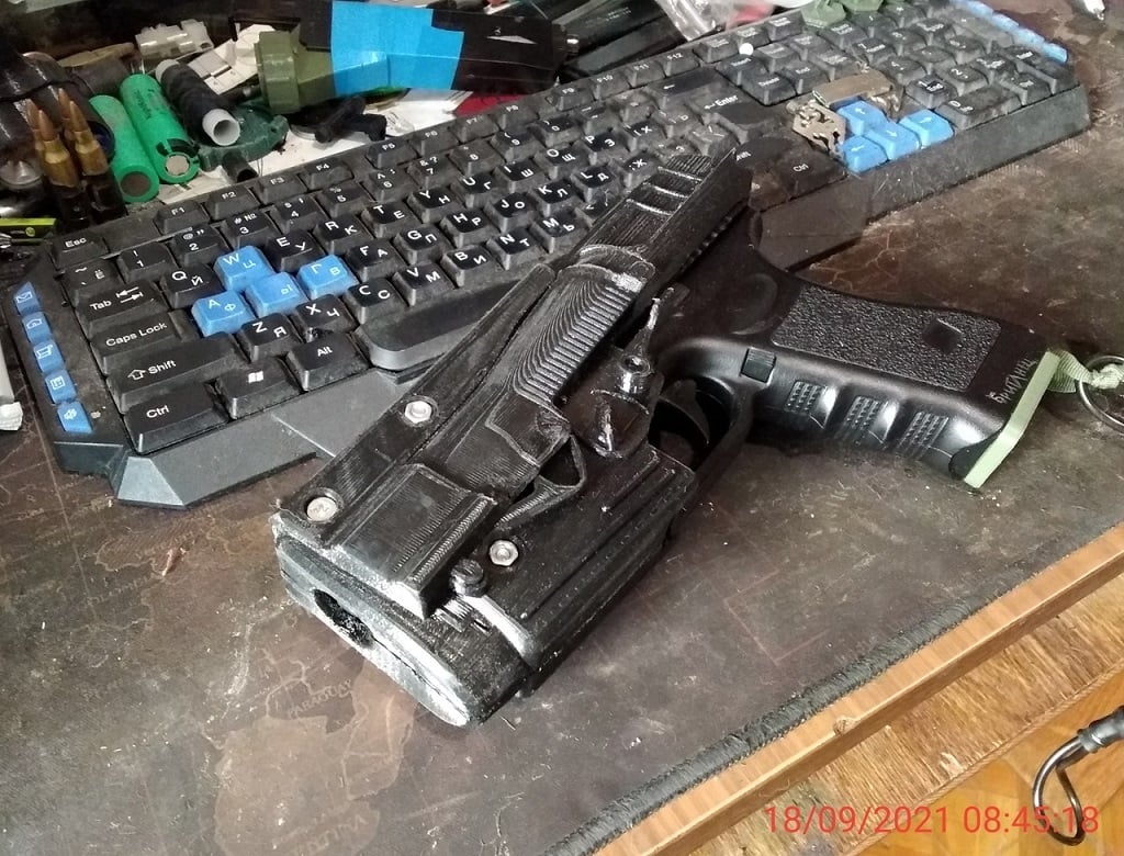 Fallout 10mm pistol kit for airsoft aep