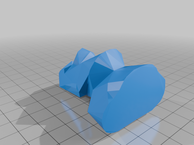 Low Poly  Moai Statue