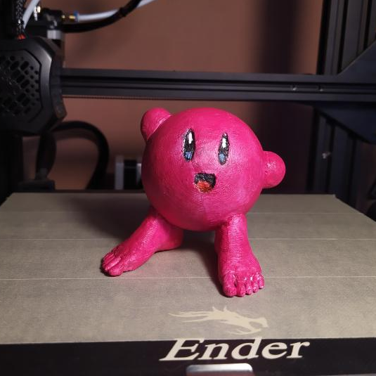 Kirby with feet
