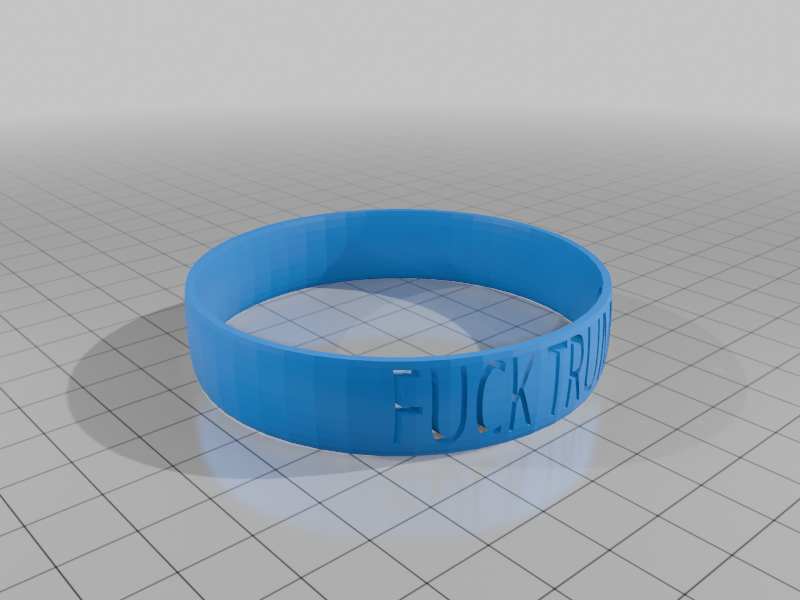 FUCK TRUMP Cutout Bracelet