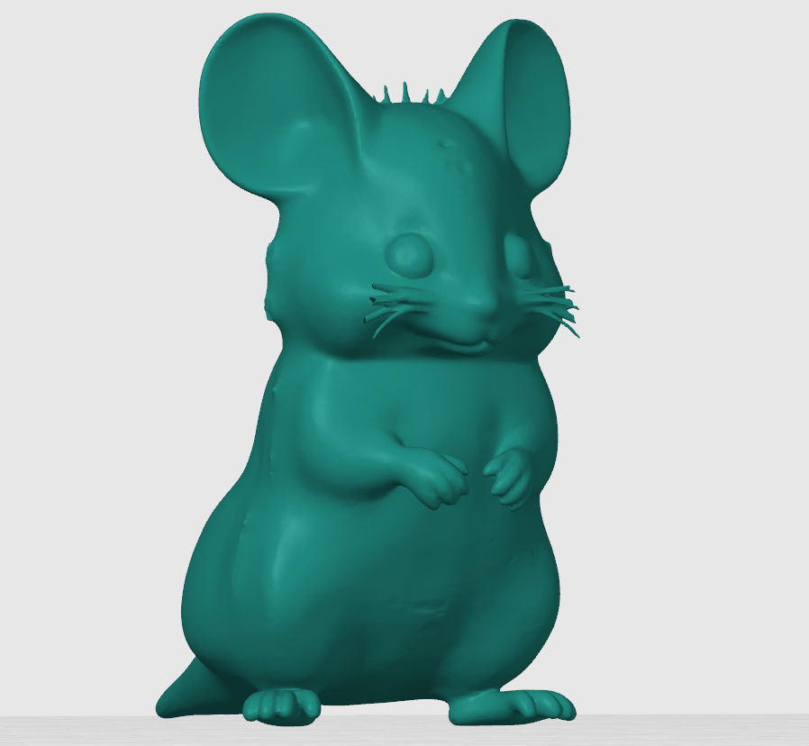 A cute mouse in a standing pose.