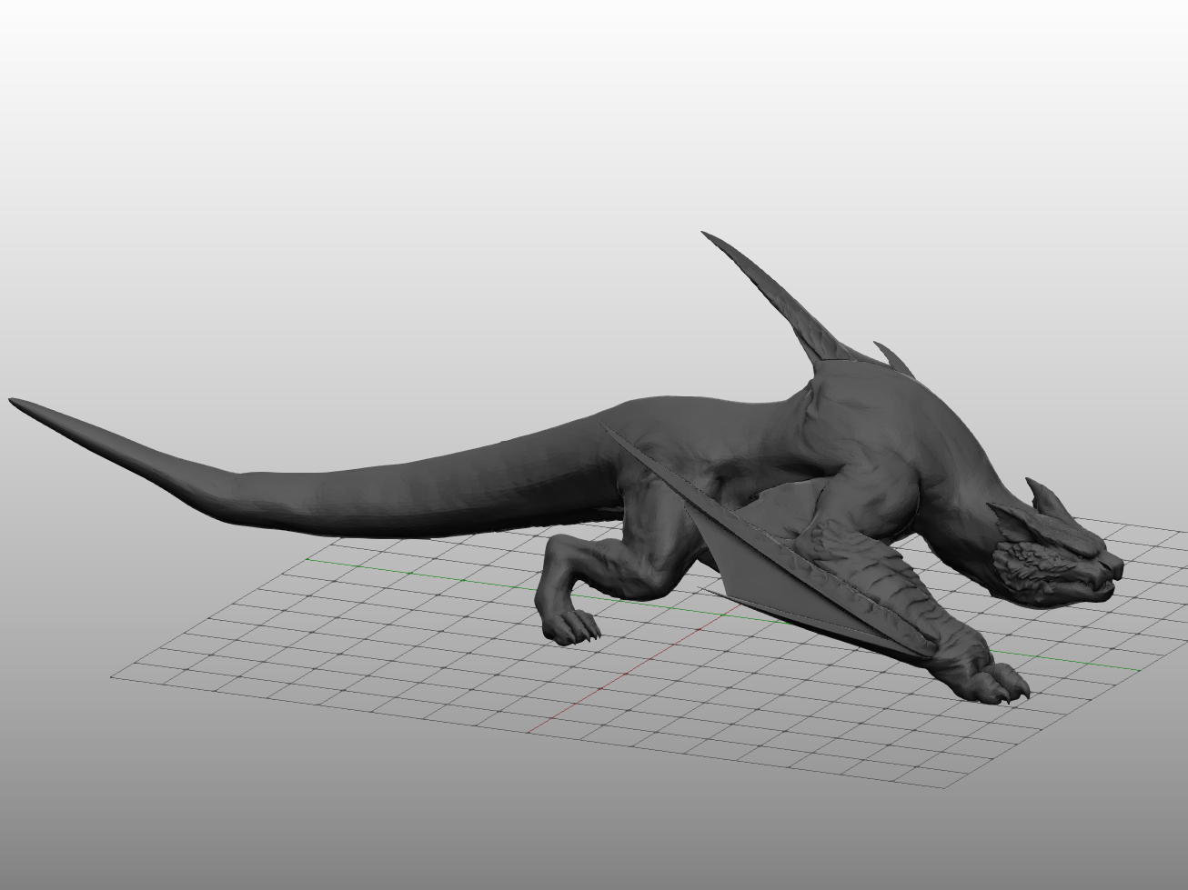 MHW: Nargacuga (Alternate pose, Normal quality)