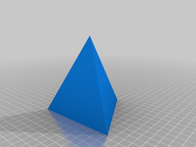 My Customized Triangular Pyramid (Tetrahedron)