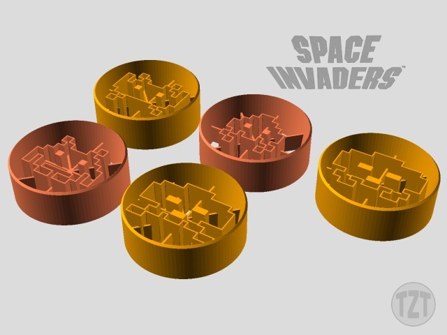 Space Invaders Cookie Cutter Set