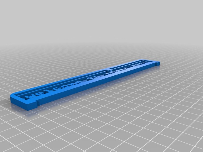 My Customized 3D Printing Text Plate welcome to indialantic