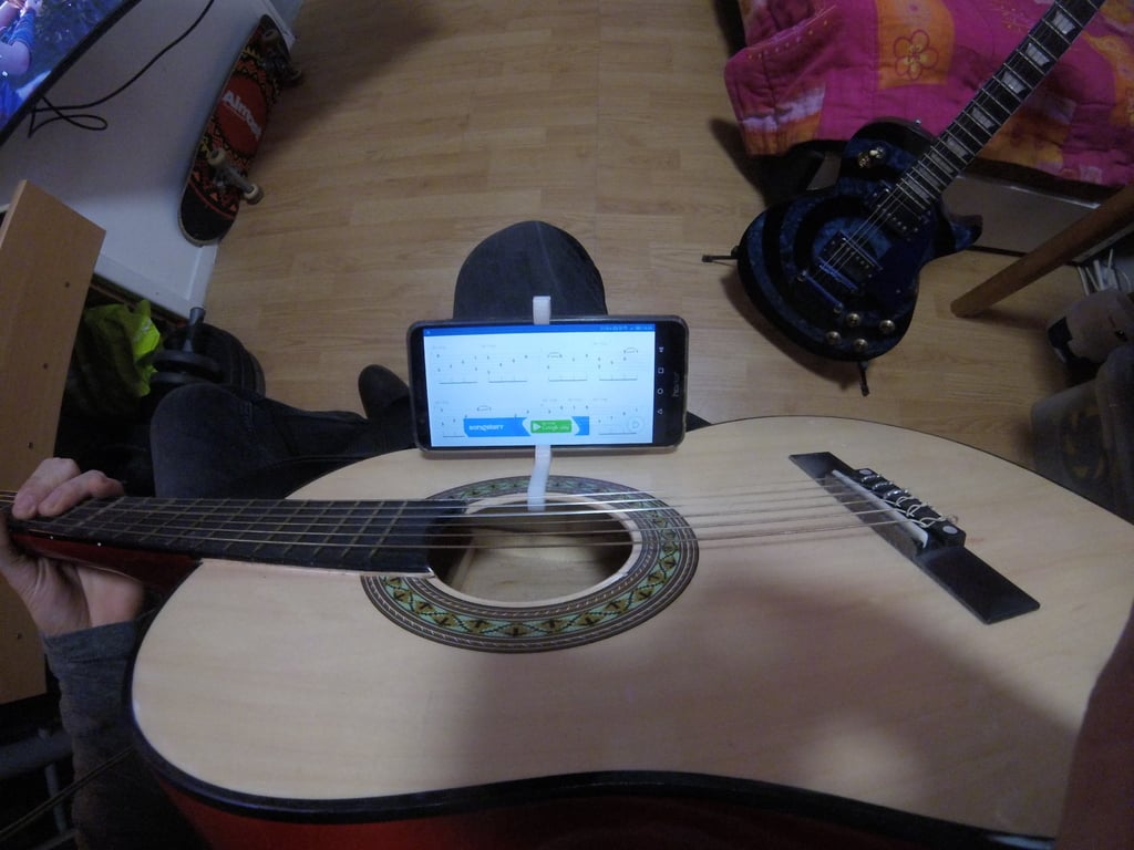 Smartphone Holder For Acoustic Guitar