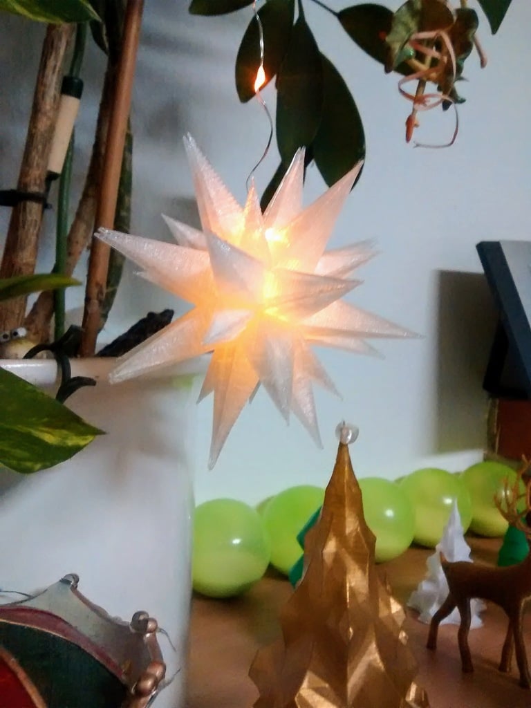 Moravian star with led