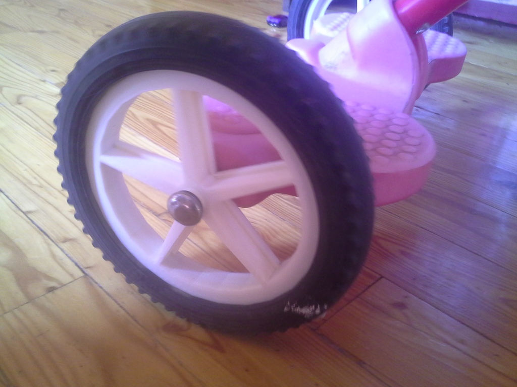 tricycle spare wheel.