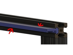 Ender 3/2020 Extrusion Light Bar 3D model