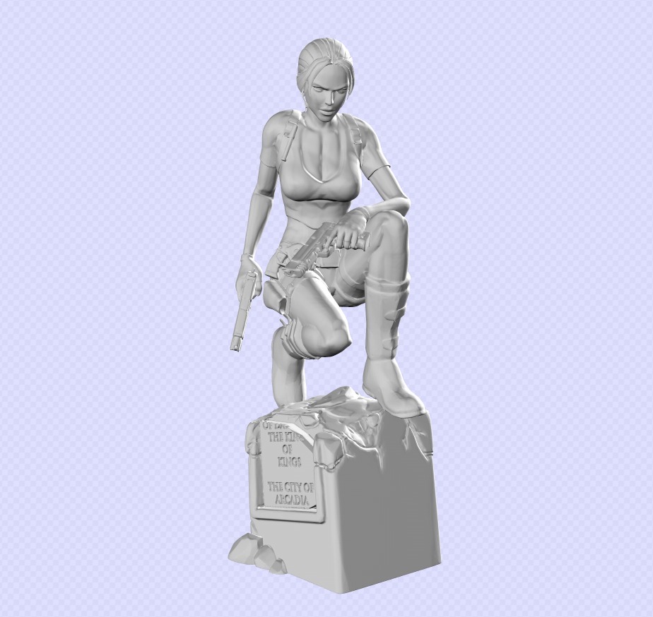 Lara croft - Tomb Raider [Fixed for 3D printing]