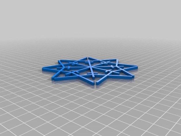 990 Pointy Snowflake Ornament