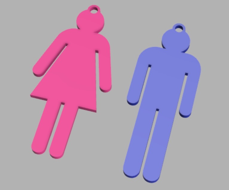 Bathroom Key Gender Markers