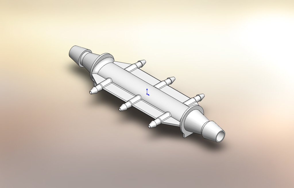 6 WAY WATER TUBE W/ THRU FLOW