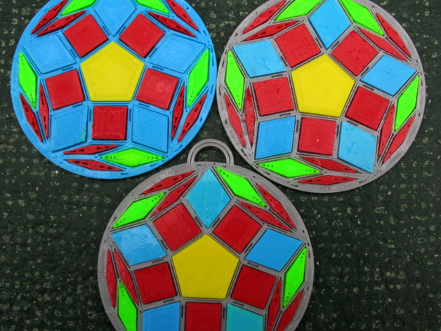 Two 15 Sided Pendants
