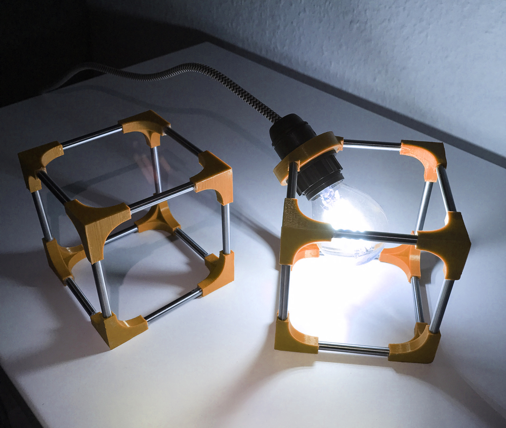 Cube lamp pla creation light corner