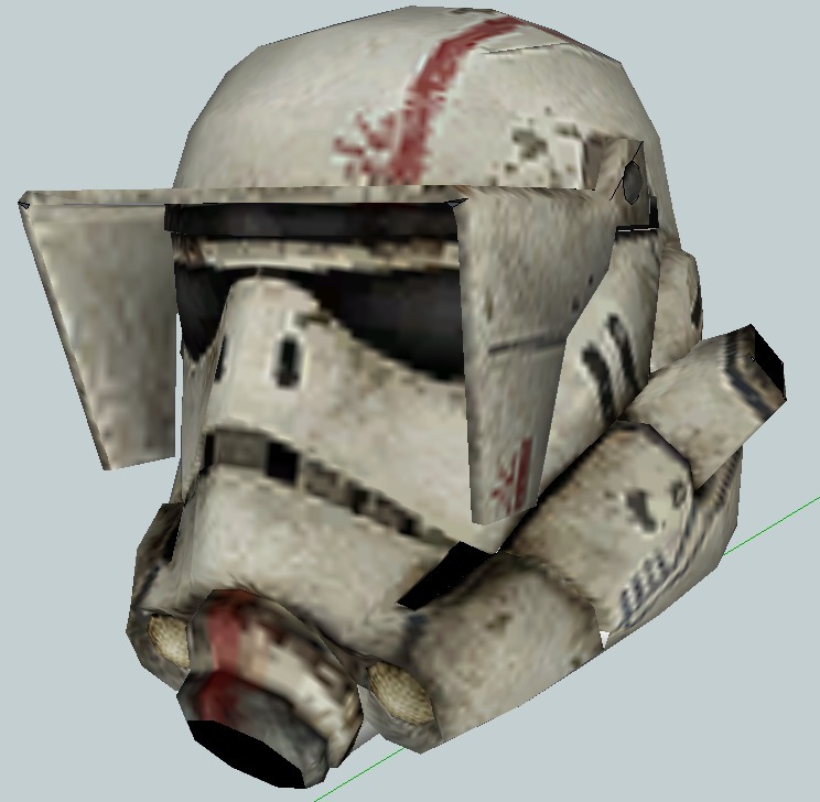 Star Wars: Force Unleashed Jumptrooper Helmet Parts