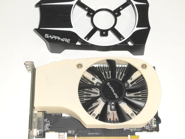 Sapphire R7 260X  FAN duct for PCI-E x1 riser