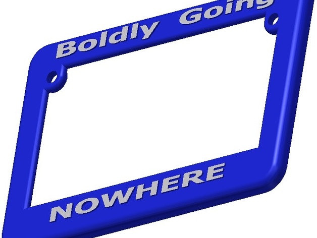 Motorcycle License Plate Frame