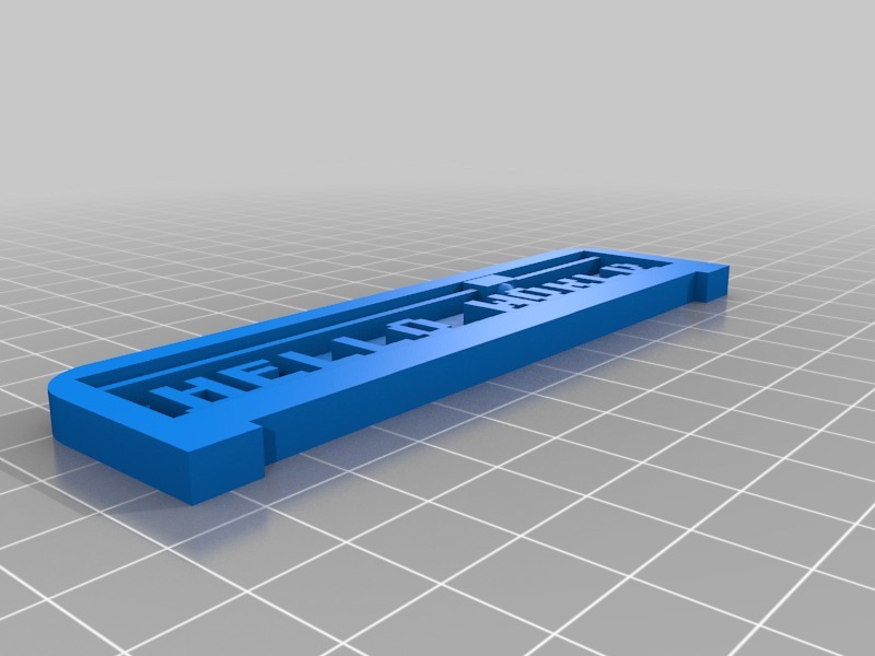 3D Printing Text Plate