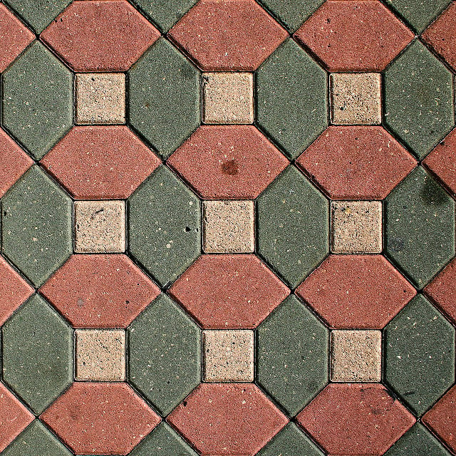 Hex & Square Tile Pattern (Roller & Stamp)
