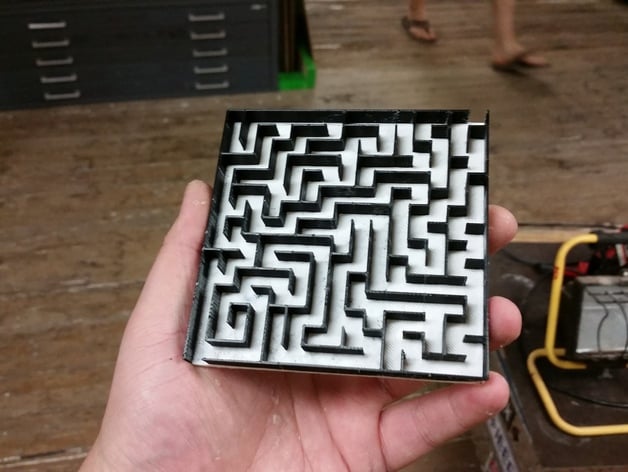 3D/2D Maze Generator (Blender/Python Script) for 3D Printers and Laser Cutters
